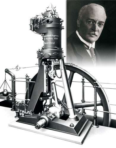 Rudolph Diesel and a Prototype Engine